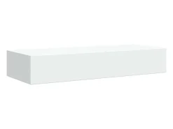 Prateleira*vidaxl Prateleiras de parede com gavetas 2pcs MDF 60x23,5x10 cm Branco