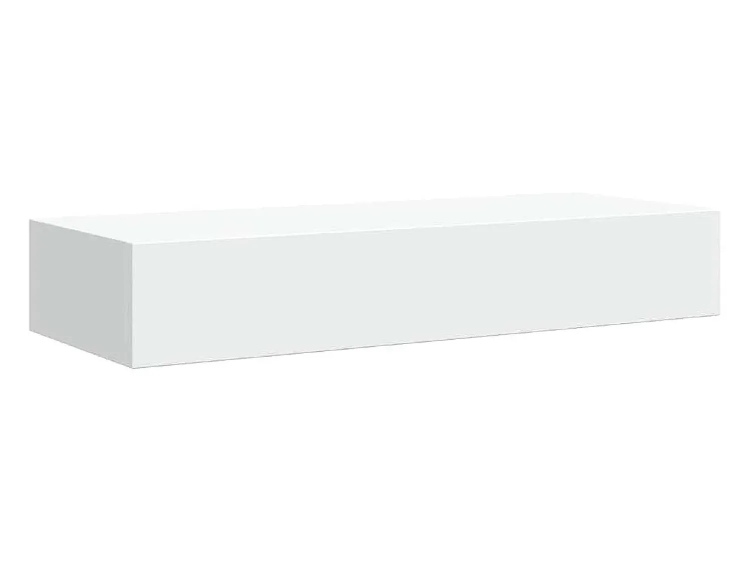 Prateleira*vidaxl Prateleiras de parede com gavetas 2pcs MDF 60x23,5x10 cm Branco
