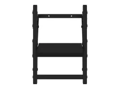 Online Prateleiras de parede com barras 2 pcs 20x25x30 cm PT378278 Preto