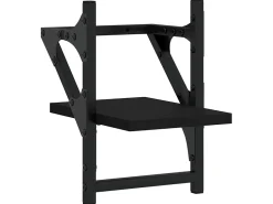 Online Prateleiras de parede com barras 2 pcs 20x25x30 cm PT378278 Preto