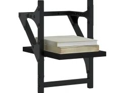 Online Prateleiras de parede com barras 2 pcs 20x25x30 cm PT378278 Preto