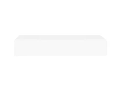 Prateleira| Prateleiras de parede com gavetas 2pcs MDF 60x23,5x10 cm PT594279 Branco