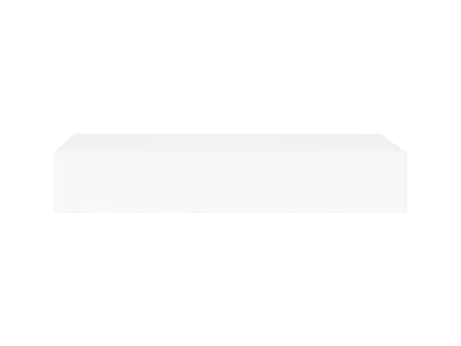 Prateleira| Prateleiras de parede com gavetas 2pcs MDF 60x23,5x10 cm PT594279 Branco