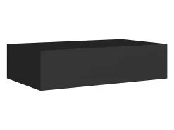 Online vidaxl Prateleiras de parede com gavetas 2 pcs MDF 40x23,5x10 cm Preto