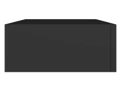 Online vidaxl Prateleiras de parede com gavetas 2 pcs MDF 40x23,5x10 cm Preto