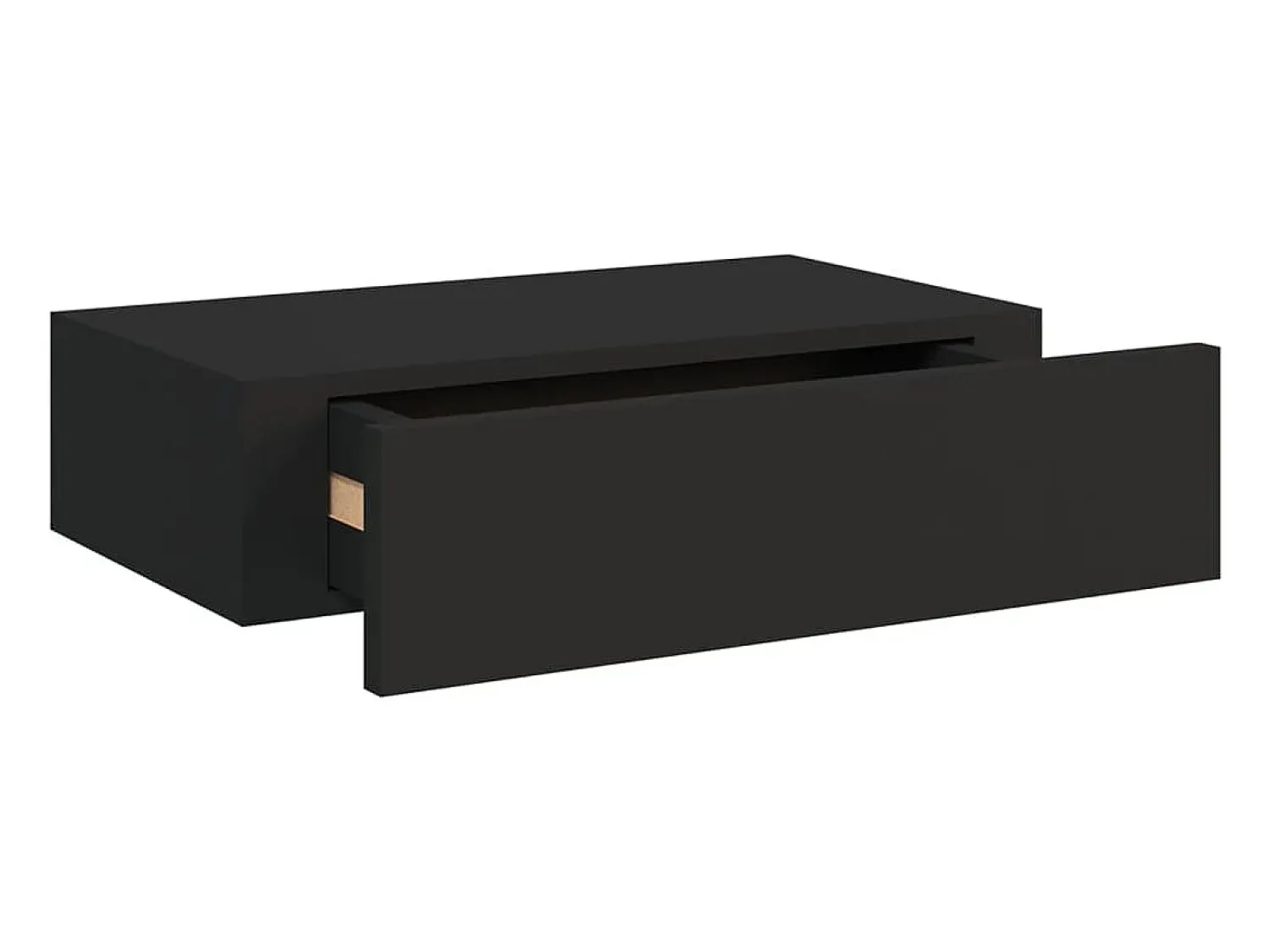 Online vidaxl Prateleiras de parede com gavetas 2 pcs MDF 40x23,5x10 cm Preto