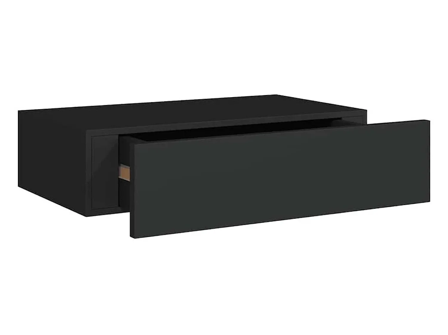 Online vidaxl Prateleiras de parede com gavetas 2 pcs MDF 40x23,5x10 cm Preto
