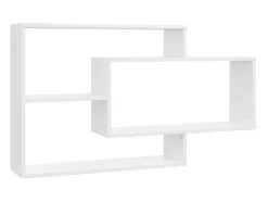 Prateleira* Prateleiras de parede derivados de madeira brilhante PT309782 Branco