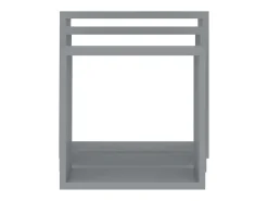 Discount Prateleiras de parede em forma de cubo 3 pcs MDF PT693403 Cinzento