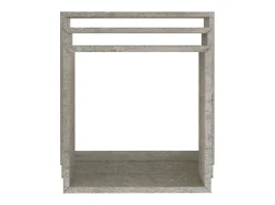 Prateleira* Prateleiras de parede em forma de cubo 3 pcs cimento PT386891 Cinzento