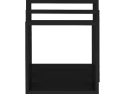 Clearance Prateleiras de parede em forma de cubo 3 pcs MDF PT667185 Preto