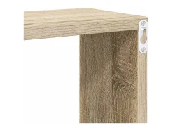 vidaxl Prateleiras de parede em forma de cubo 4 pcs 30x15x30cm sonoma Castanho