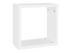 Prateleira* Prateleiras de parede em forma de cubo 2 pcs 30x15x30cm PT515547 Branco