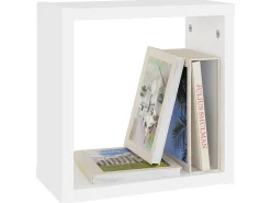 New Prateleiras de parede em forma de cubo 4 pcs 30x15x30cm PT877943 Branco