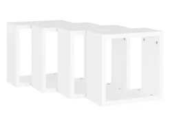New Prateleiras de parede em forma de cubo 4 pcs 30x15x30cm PT877943 Branco