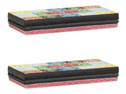 Outlet vidaxl Prateleiras de Parede Multicolor 40 x 20 x 6 cm Multicor