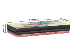 Outlet vidaxl Prateleiras de Parede Multicolor 40 x 20 x 6 cm Multicor