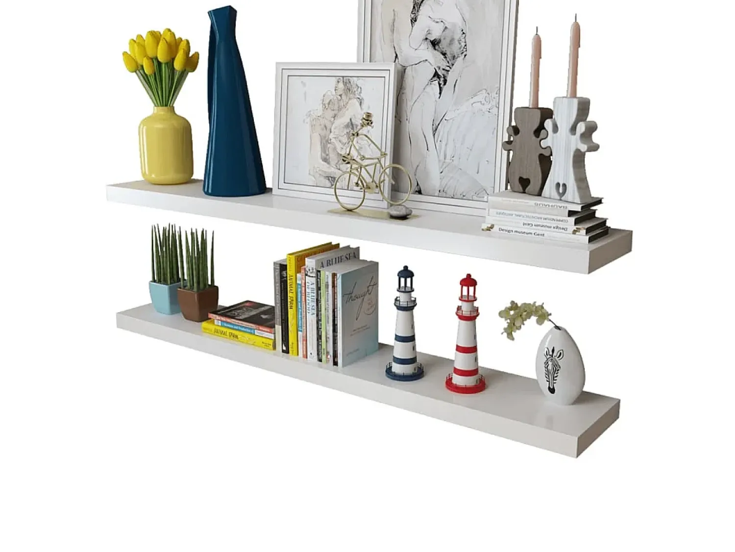Prateleiras de parede para livros/DVD MDF PT466979^ Prateleira