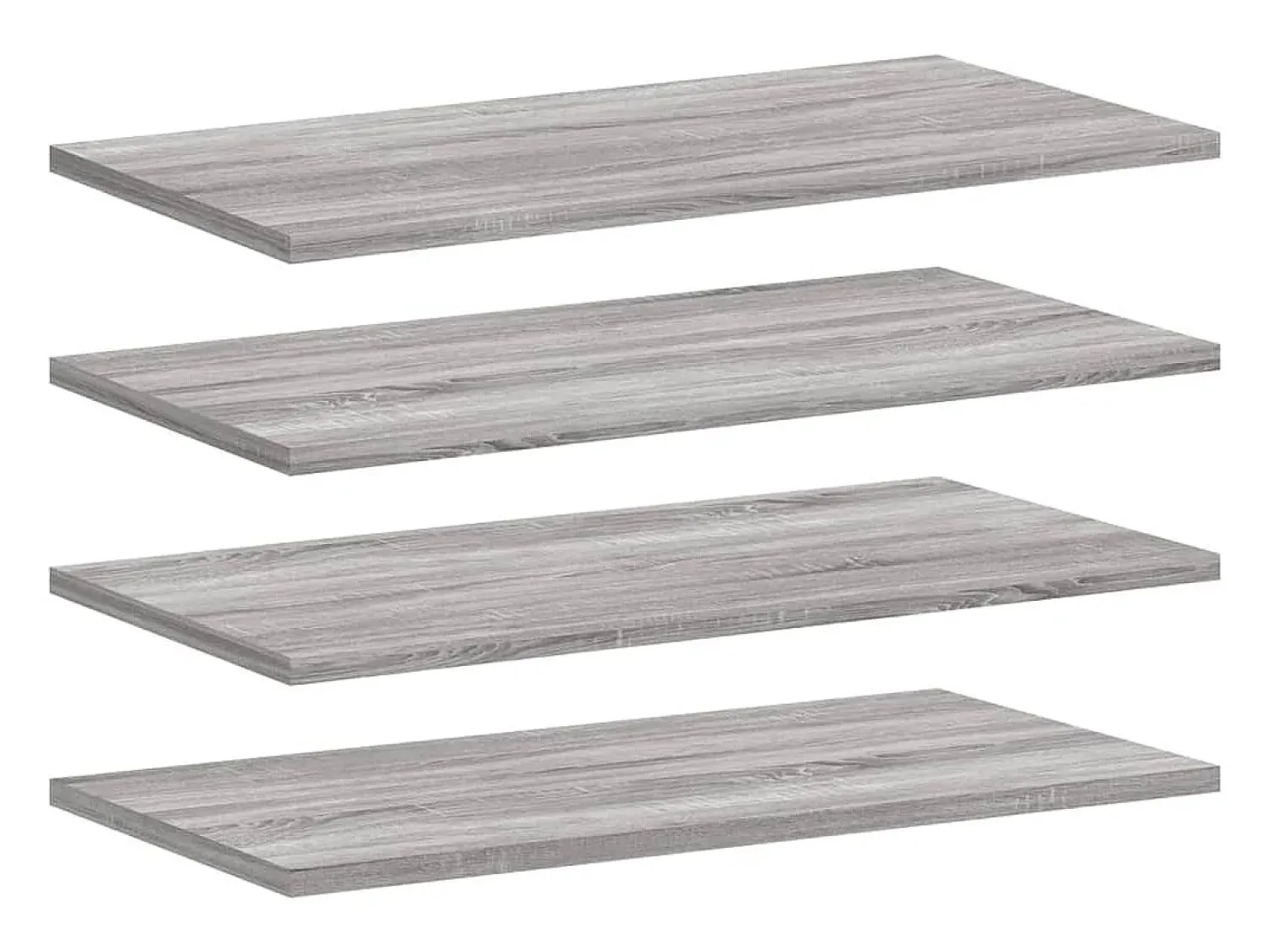 Prateleira* Prateleiras de parede 4pcs derivados de madeira sonoma PT389816 Cinzento