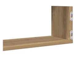 vidaxl Prateleiras de parede 3pcs derivados madeira carvalho artisiano^ Prateleira