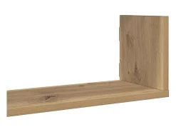 vidaxl Prateleiras de parede 3pcs derivados madeira carvalho artisiano^ Prateleira