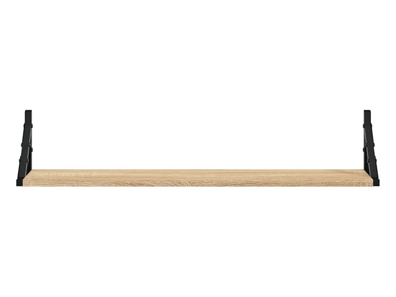 Outlet Prateleiras de parede 2pcs derivados de madeira carvalho sonoma PT418615 Castanho