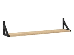 Outlet Prateleiras de parede 2pcs derivados de madeira carvalho sonoma PT418615 Castanho
