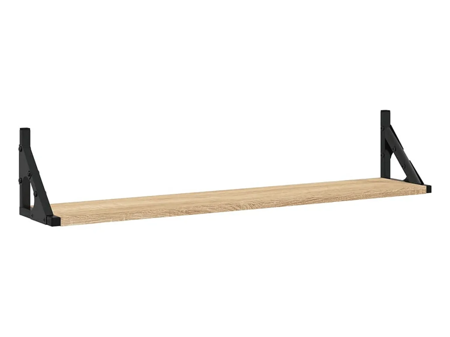 Outlet Prateleiras de parede 2pcs derivados de madeira carvalho sonoma PT418615 Castanho