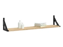 Outlet Prateleiras de parede 2pcs derivados de madeira carvalho sonoma PT418615 Castanho