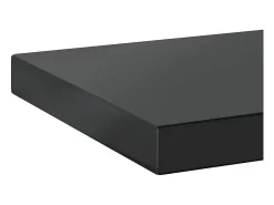 Prateleira*vidaxl Prateleiras de parede 2pcs 100x23,5x3cm aço inoxidável prateado Preto