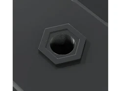 Prateleira*vidaxl Prateleiras de parede 2pcs 100x23,5x3cm aço inoxidável prateado Preto