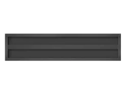 Prateleira*vidaxl Prateleiras de parede 2pcs 100x23,5x3cm aço inoxidável prateado Preto