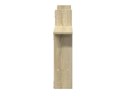 New vidaxl Prateleiras de parede 2pcs derivados de madeira carvalho sonoma Castanho