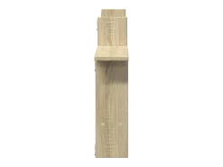 New vidaxl Prateleiras de parede 2pcs derivados de madeira carvalho sonoma Castanho
