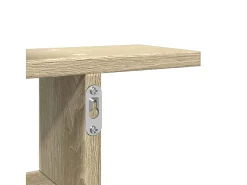 New vidaxl Prateleiras de parede 2pcs derivados de madeira carvalho sonoma Castanho