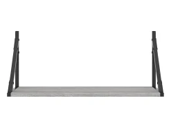 Outlet Prateleiras de parede 2pcs derivados de madeira sonoma PT606648 Cinzento