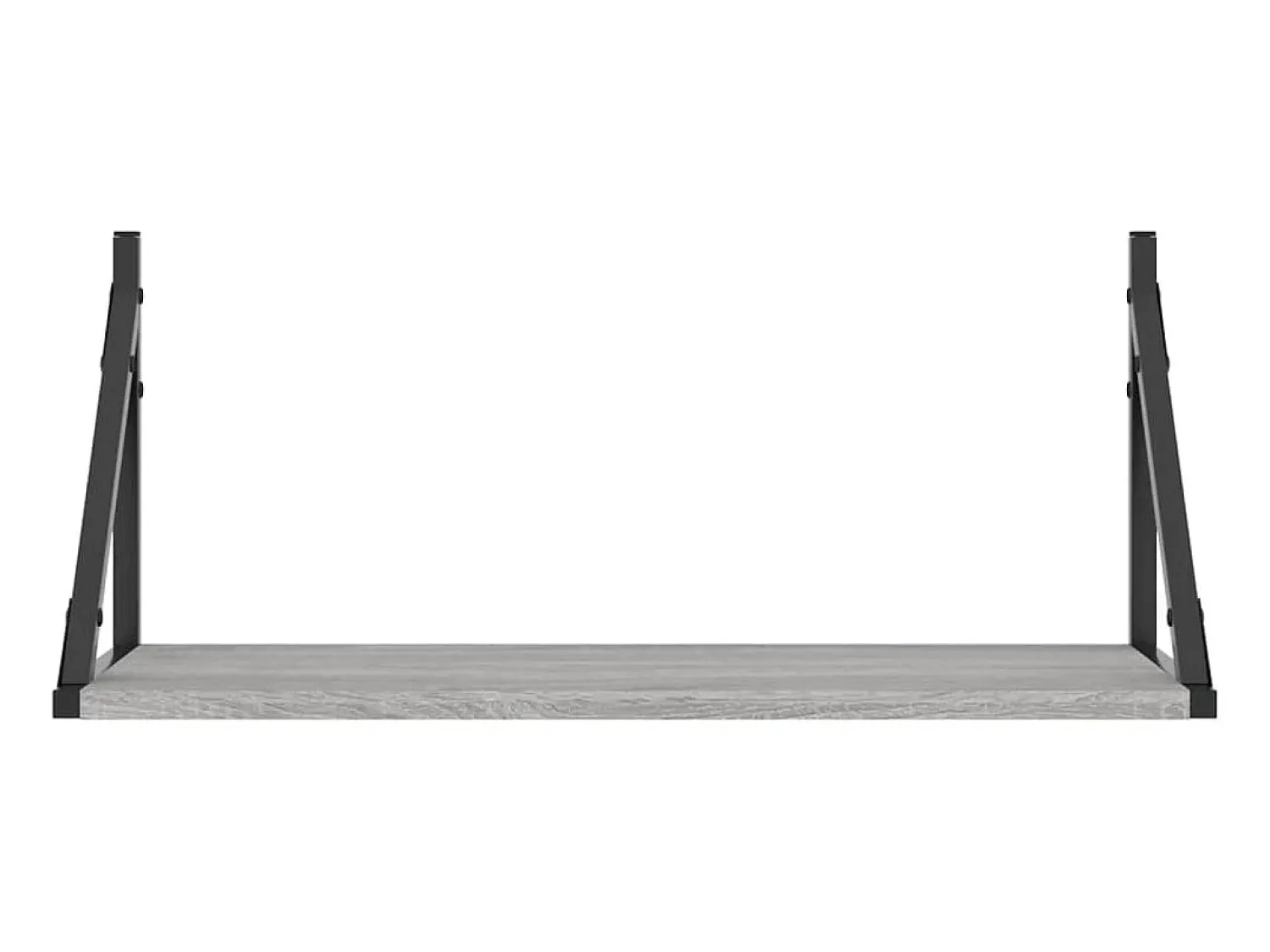 Outlet Prateleiras de parede 2pcs derivados de madeira sonoma PT606648 Cinzento