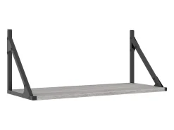 Outlet Prateleiras de parede 2pcs derivados de madeira sonoma PT606648 Cinzento