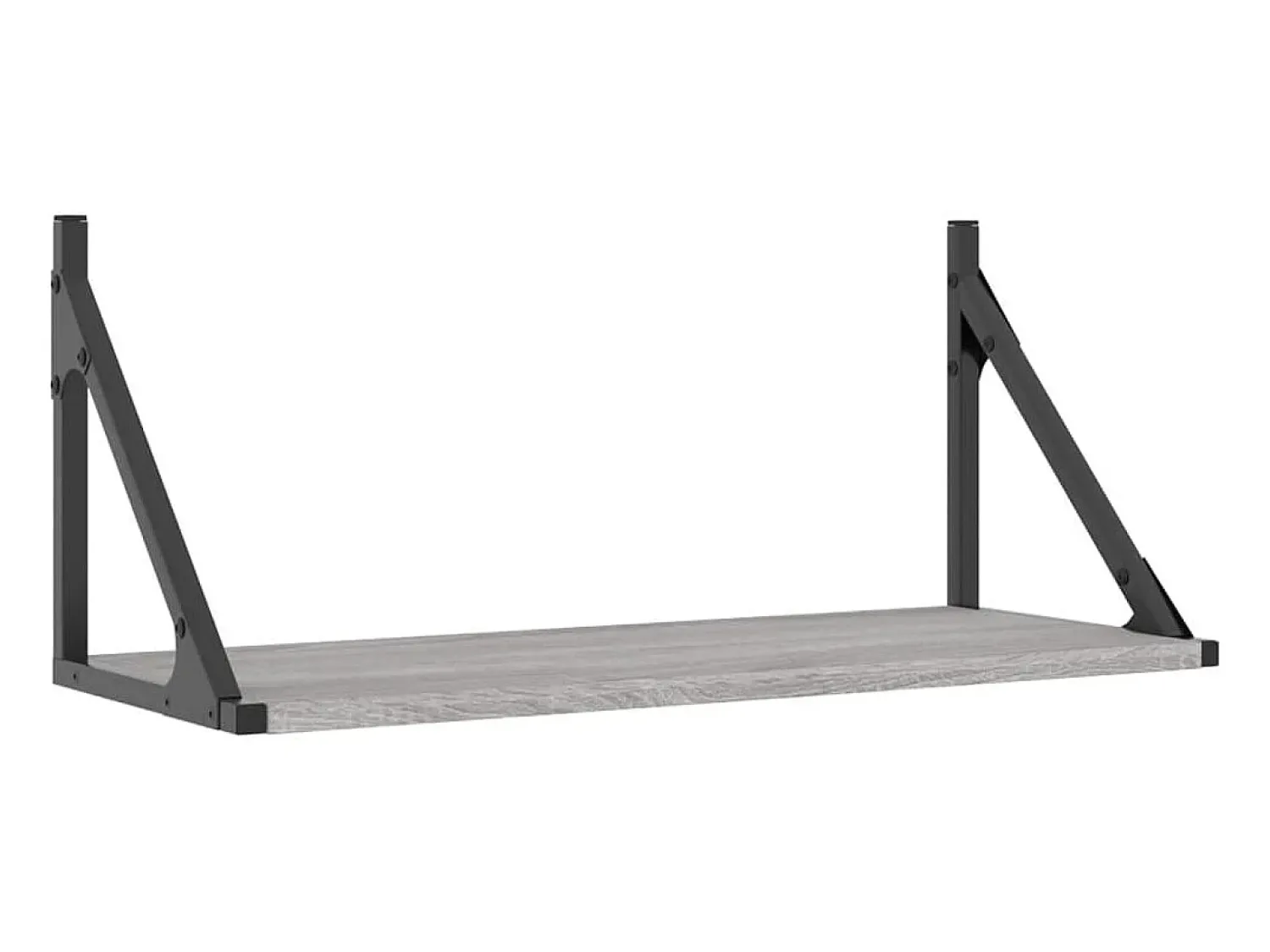 Outlet Prateleiras de parede 2pcs derivados de madeira sonoma PT606648 Cinzento