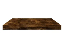 Best Prateleiras de parede 4pcs derivados de madeira carvalho fumado PT255905 Castanho