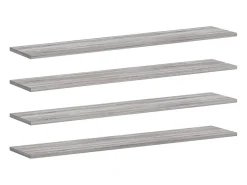 Prateleiras de parede 4pcs derivados de madeira sonoma PT762394^ Prateleira