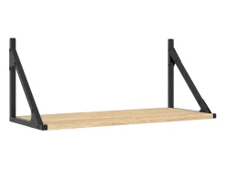 Prateleira| Prateleiras de parede 2pcs derivados de madeira carvalho sonoma PT417032 Castanho