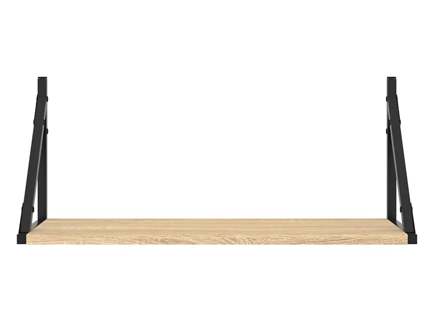 Prateleira| Prateleiras de parede 2pcs derivados de madeira carvalho sonoma PT417032 Castanho