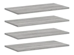 Prateleiras de parede 4pcs derivados de madeira sonoma PT662849^ Prateleira