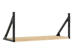 Online vidaxl Prateleiras de parede 2pcs derivados de madeira carvalho sonoma Castanho