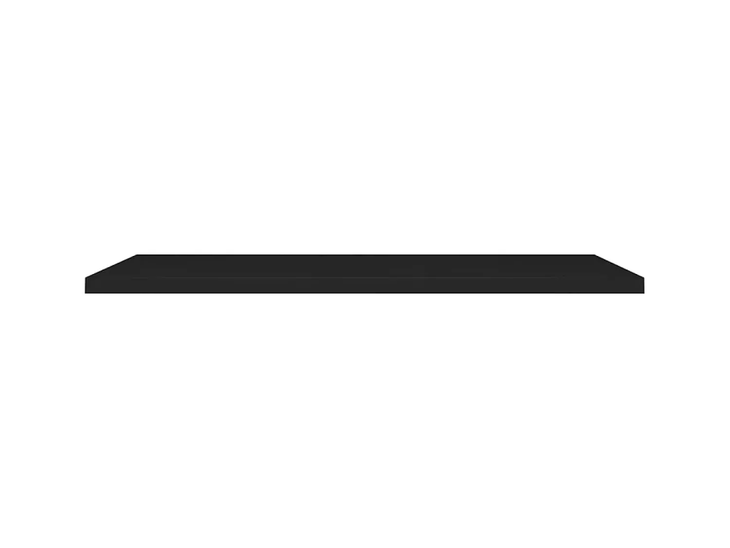 Prateleira* Prateleiras de parede suspensas 4 pcs 120x23,5x3,8cm MDF PT367984 Preto