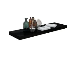 Sale Prateleiras de parede suspensas 4 pcs 80x23,5x3,8cm MDF PT848394 Preto