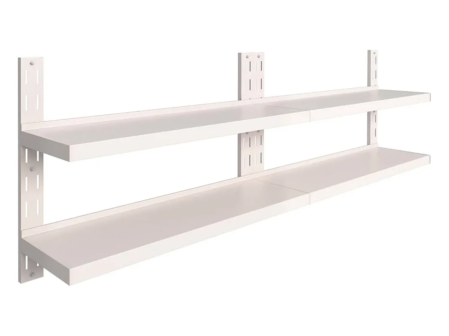 Prateleiras de parede suspensas 2 pcs 240x30 cm aço inoxidável PT985308^ Prateleira