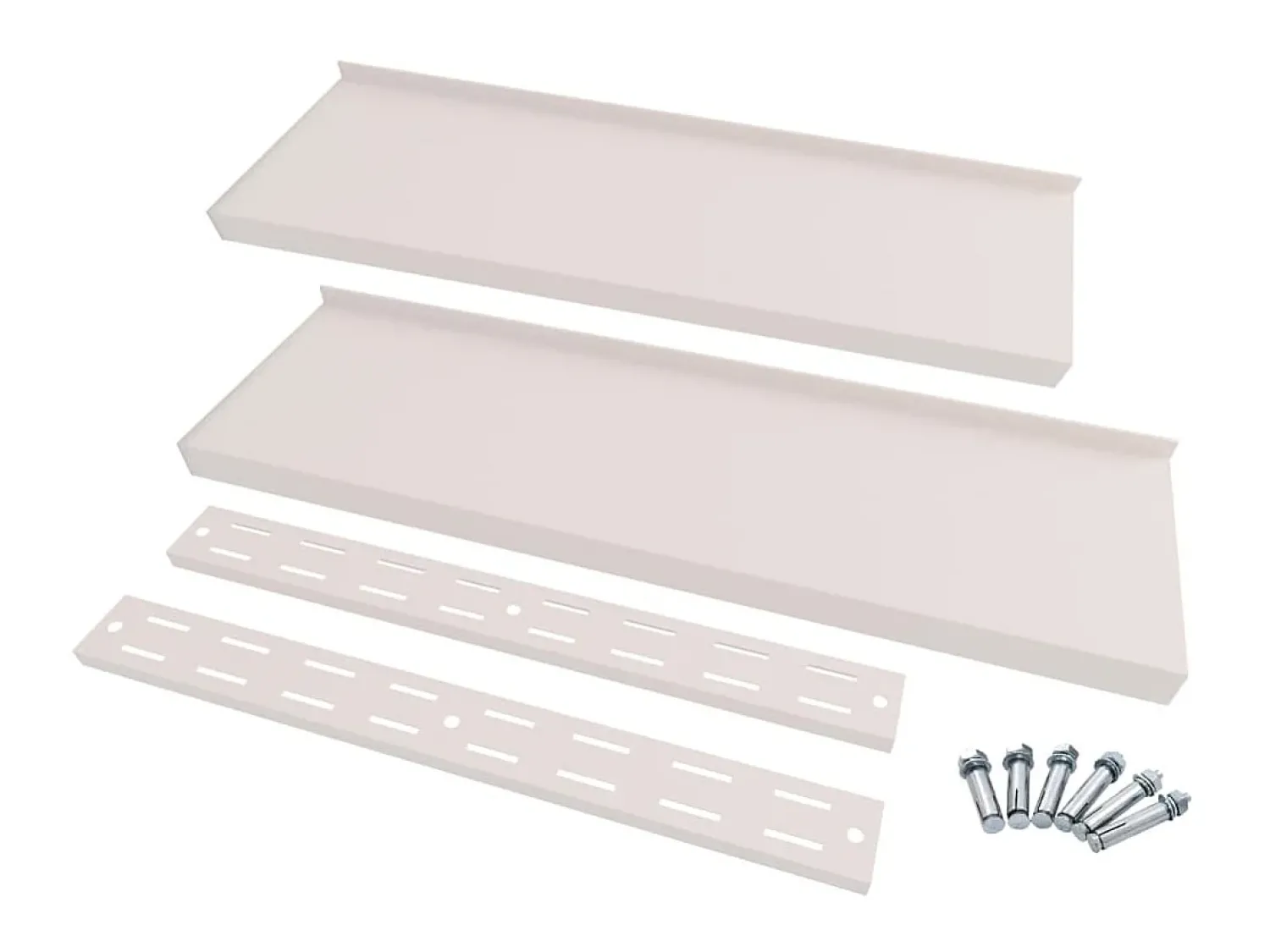 Prateleiras de parede suspensas 2 pcs 240x30 cm aço inoxidável PT985308^ Prateleira