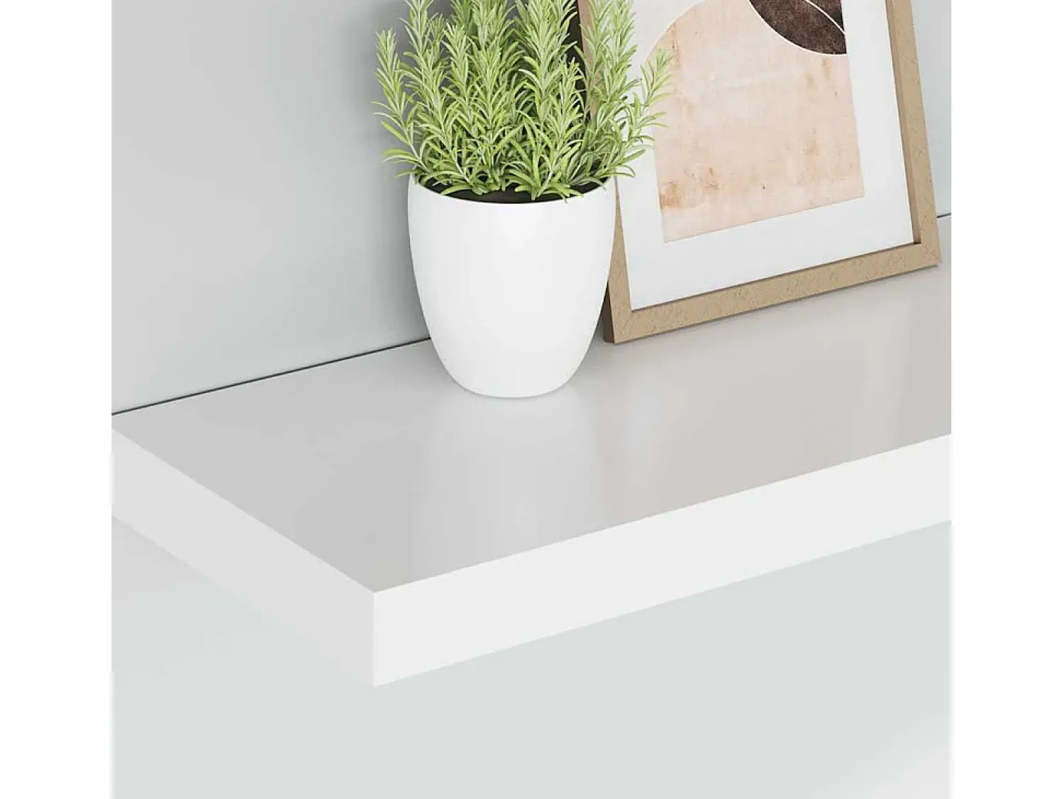 Prateleira|vidaxl Prateleiras de parede suspensas 2 pcs 50x23x3,8cm MDF Branco